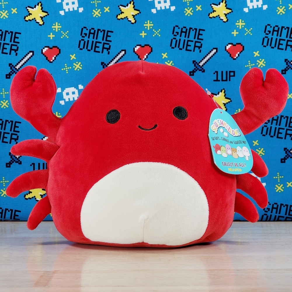 Squishmallow Carlos the Red Crab 8" 2020 UltraSoft Collectible Sealife Plush